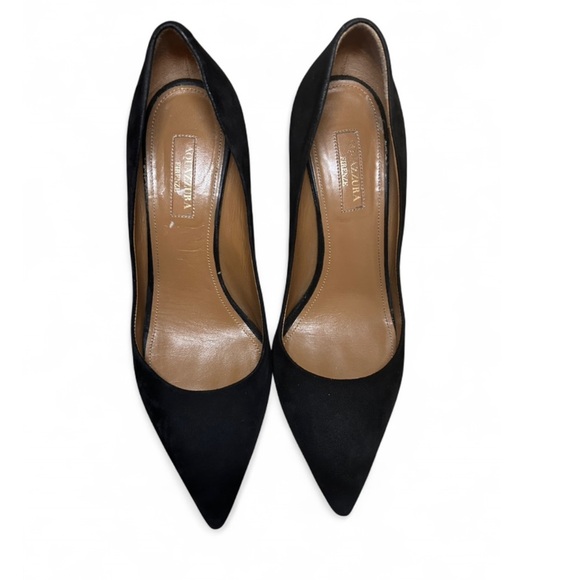 Aquazzura Purist Pump 85 Black Size 8 4” Heels - Picture 2 of 6